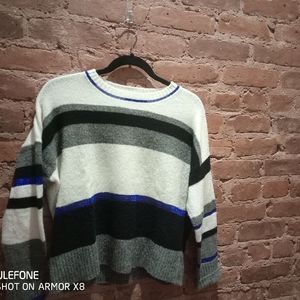 Central Park West New York XS striped knit top long sleeves